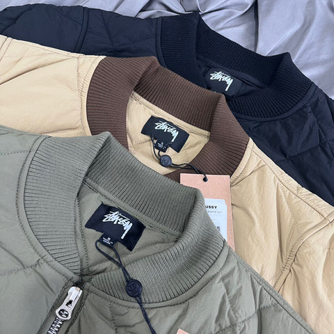 Stüssy 8 BALL QUILTED LINER JACKET (Olive) – Tenisshop.la