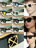 OFF WHITE Virgil OERI126 Square Sunglasses Havana