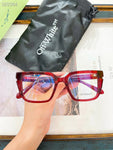 Off-White Style 52 Glasses Red