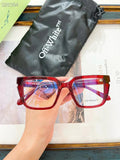 Off-White Style 52 Glasses Red