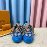 Louis Vuitton Skate Trainer Blue Swarovski Monogram