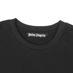 Palm Angels Logo Print Over Cotton T-shirt Black