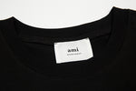 AMI Paris Oversized Logo-Appliquéd Cotton-Jersey T-Shirt Black