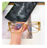 Off-White Style 52 Glasses Caramel