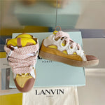 Lanvin Curb Sneaker Yellow Beige.