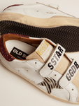 Golden Goose SUPERSTAR Old School sneakers with zebra-print pony skin star and red glitter heel tab