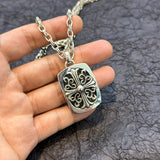 Chrome Hearts - Sterling Silver Keeper Pendant With Cable Chain Designer