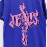 Hellstar Metal Letters T-shirt Blue