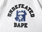 BAPE x UNDEFEATED COLLEGE Tee White