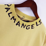 Palm Angels Crew-neck Logo T-shirt Khaki