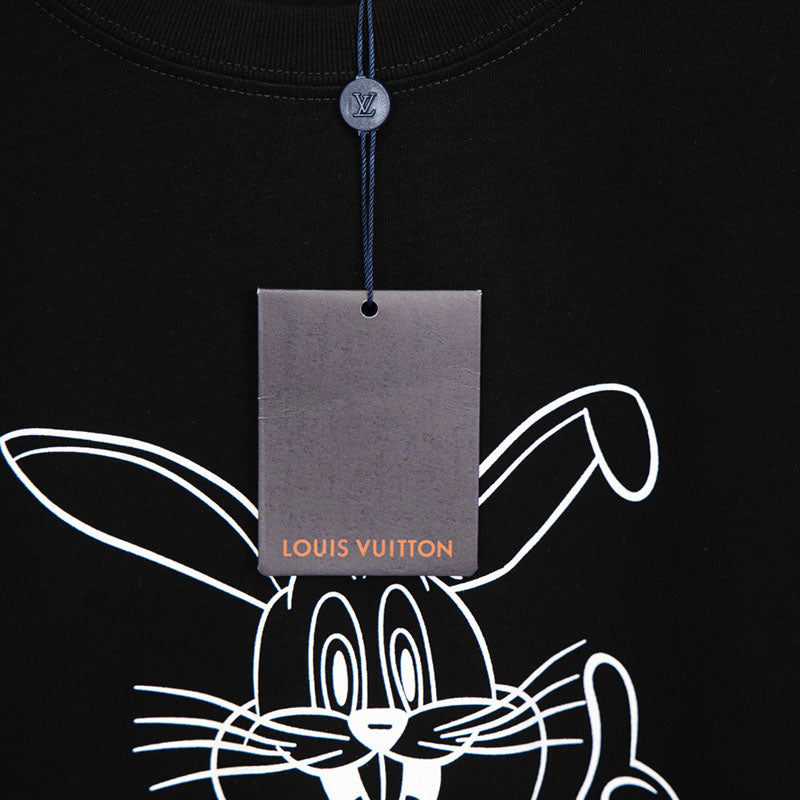 Louis Vuitton bunny T-Shirt in black and white 