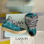 Lanvin Curb Sneaker Crystal Suede