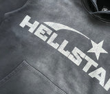 Hellstar Vintage washed Hoodie Black