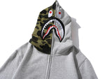 BAPE Shark Full-Zip Hoodie (FW23) Grey