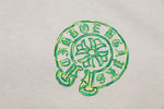 Chrome Hearts - Horseshoe Graffiti Cross Print Washed T-Shirt White