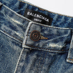 Balenciaga Super Destroyed Baggy Pants in Light Blue