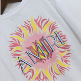 AMIRI logo-print cotton T-shirt. White