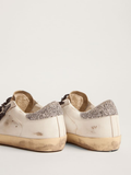 Golden Goose Super-Star LTD sneakers with leopard-print crystal star and silver-colored crystal heel tab