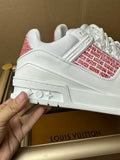 Louis Vuitton LV Trainer Lady Pink White Red