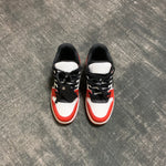 Off-White Out of Office Low 'Red White Black' Leather Zip Tie