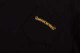 Chrome Hearts - Plus Cross Shield Logo Yellow T Shirt Black