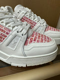 Louis Vuitton LV Trainer Lady Pink White Red
