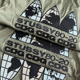 Stussy x CDG Crossover MA1 Back Alphabet Printing Long Sleeves Jacket