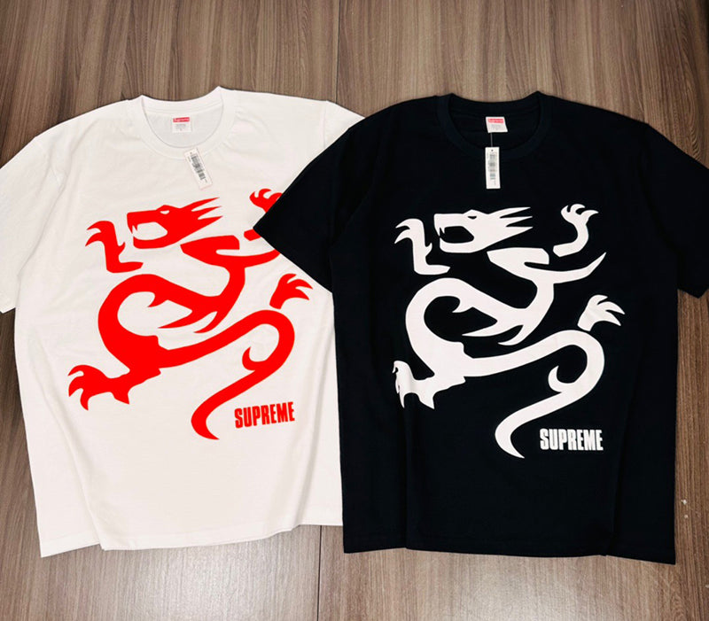 Supreme Mobb Deep Dragon white T-shirt in Red