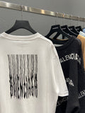 Balenciaga Barcode Logo Oversize T Shirt White
