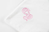 Chrome Hearts - Horseshoe Pink Cross Fleur Pin T-shirt White