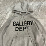 Gallery Dept. Centered Logo Hoodie Grey