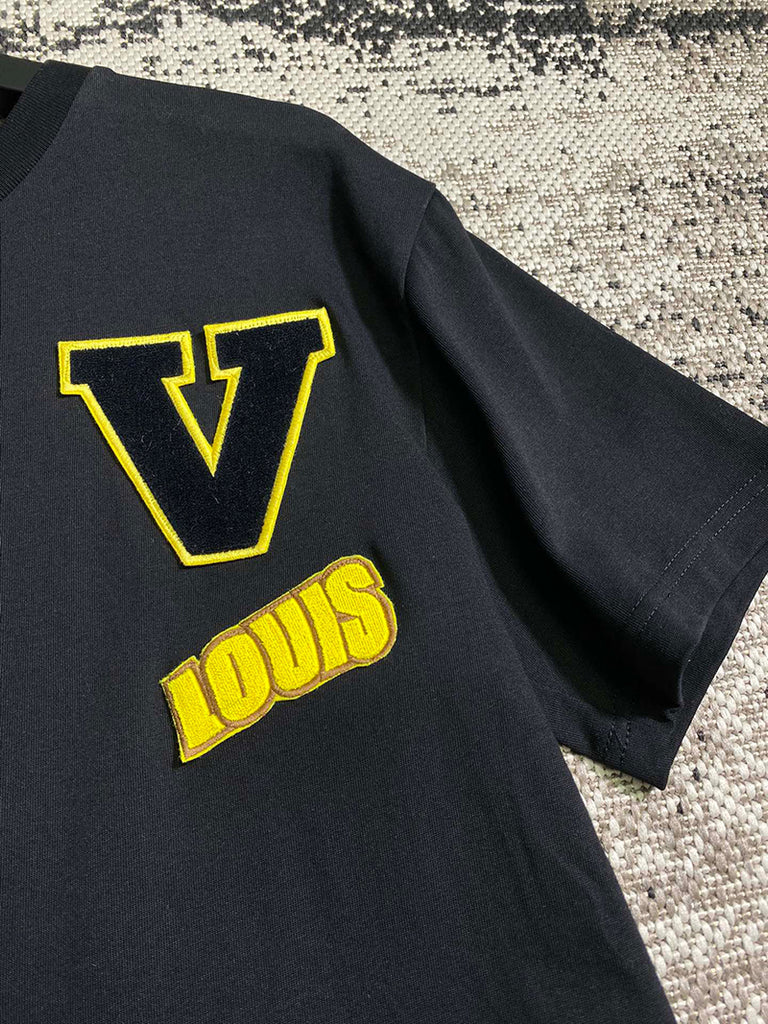 Louis Vuitton LV Debossed Tee Black – Tenisshop.la