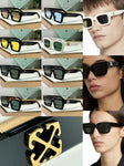 OFF WHITE Virgil OERI126 Square Sunglasses Black/Yellow