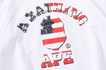 BAPE US Limited Collection College T-Shirt White