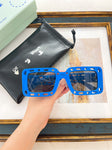 OFF-WHITE Atlantic Cut-Out Detail Square Frame Sunglasses