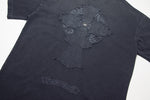 Chrome Hearts - Leather Horseshoe Cross Logo Shirt Black