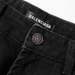 Balenciaga PIERCED BAGGY PANTS IN BLACK