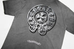 Chrome Hearts - Cross Logo Washed T Shirt Grey