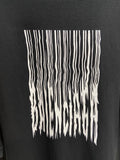 Balenciaga Barcode Logo Oversize T Shirt Black