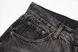 Balenciaga Grey Distressed Baggy Jeans
