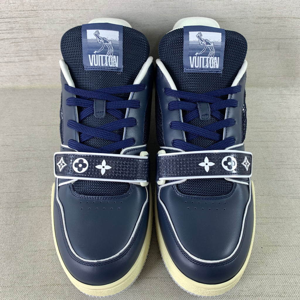 Louis Vuitton New York City Exclusive Navy Mesh Trainers – Savonches