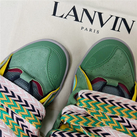Lanvin Green Curb Lace Sweatpants Lanvin