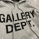 Gallery Dept. Centered Logo Hoodie Grey