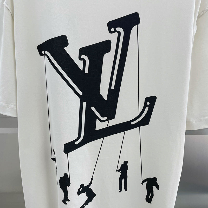 Louis Vuitton White Floating Logo Tee Shirt