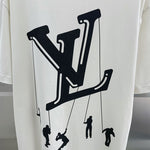 Louis Vuitton Floating LV printed T shirt White