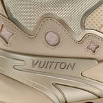 Louis Vuitton  Metallic Canvas Mesh Mens LV Runner Tatic Beige