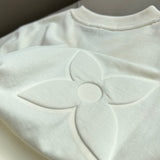 Copia de Louis Vuitton Relief Logo Tee White