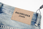 Balenciaga Oversized Wide-leg Jeans In Blue