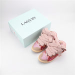 Lanvin Curb Sneaker Crystal-Embellished Panelled- Pink