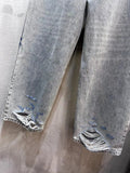 Balenciaga Oversized Baggy Pants in Light Blue